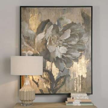 Dazzling Floral Art - 51.38 inch Stunning Home Decor Piece