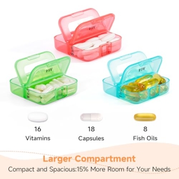 Zoksi Pill Organizer for Daily Medication Management