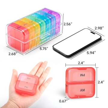 Zoksi Pill Organizer for Daily Medication Management