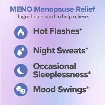MENO Gummies for Menopause, 30 Servings (Pack of 1) - Hormone-Free Menopause Supplements for Women w...