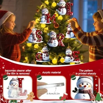 Personalized Snowman Ornaments for Christmas Cheer