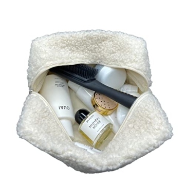 Stylish Boucle Cosmetics Makeup Bag for Travel