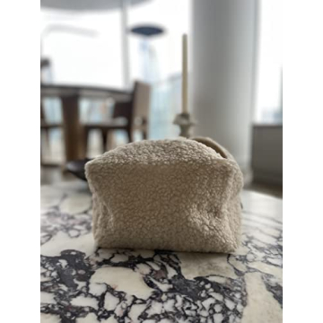 Stylish Boucle Cosmetics Makeup Bag for Travel