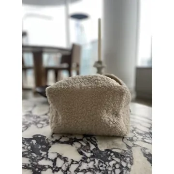 Stylish Boucle Cosmetics Makeup Bag for Travel