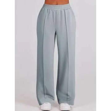 Aleumdr Women's Fleece Sweatpants Set Ideal for Travel & Comfort
