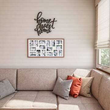 Lavish Home 3D Decorative Wall Sign - Home Sweet Home