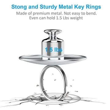 YHYZ Assorted Metal Key Rings - Durable & Versatile