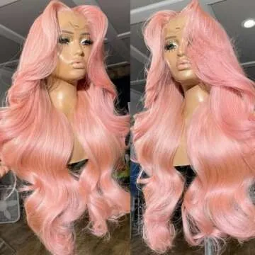 Andria HD Lace Front Wig 28" Pink Body Wave - Flawless Style