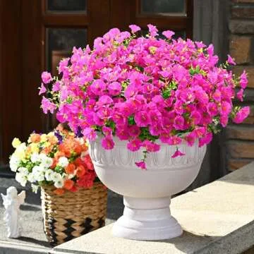 Waipfaru UV Resistant Artificial Flowers for Outdoor Decor