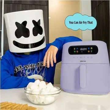 CRUX x Marshmello 3.0 QT Digital Air Fryer - Healthier Cooking, Fun Preps