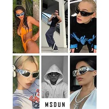 Trendy MASDUN Polarized Wrap Around Sunglasses for Men & Women