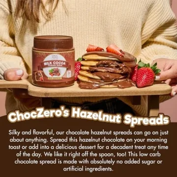 ChocZero Keto Milk Chocolate Hazelnut Spread - Sugar-Free Delight