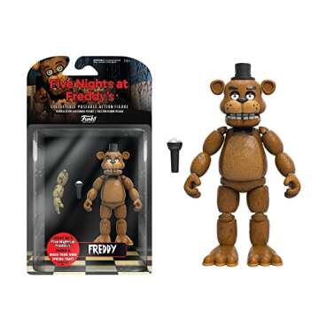 Funko 5" Articulated Action Figure: Five Nights at Freddy's (FNAF) - Freddy Fazbear - Collectible - ...