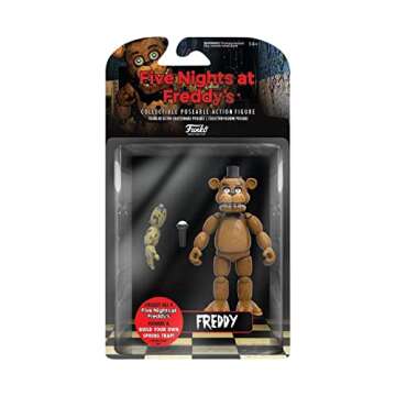 Funko 5" Articulated Action Figure: Five Nights at Freddy's (FNAF) - Freddy Fazbear - Collectible - Gift Idea - Official Merchandise - for Boys, Girls, Kids & Adults - Video Games Fans