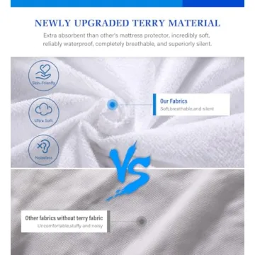 Waterproof Twin Mattress Protector - Breathable & Noiseless Cover