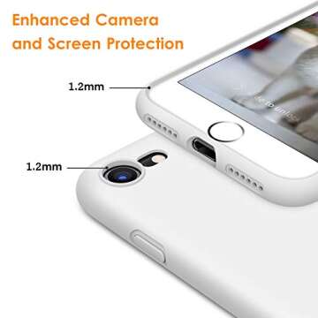 DTTO for iPhone SE Case 2020/2022, iPhone 7 8 Silicone Phone Case, [Romance Series] Shockproof Phone...