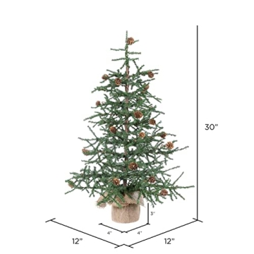 Vickerman 2.5ft Carmel Pine Christmas Tree - Unlit