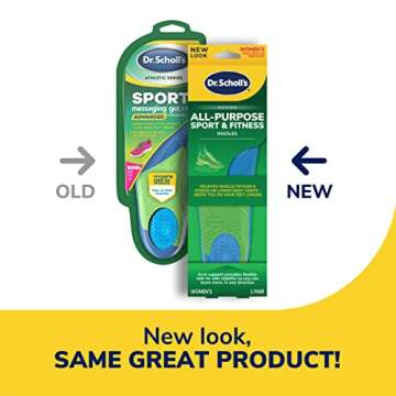 Dr. Scholl’s Sport Insoles - Superior Shock Absorption and Arch Support to Reduce Muscle Fatigue a...