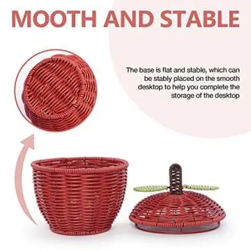 Fruit Bowls, Creative Fruit-shaped Rattan Fruit Basket, Snack Basket, Antique Vine Fruit Tray Storage Basket, Household Fruit Dish, Knitted Storage Box, Gift Packing Fruit Bowls