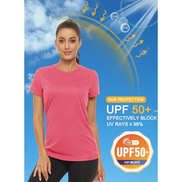 MAGCOMSEN Women's UV Protection Workout T-Shirts