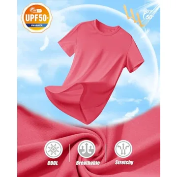 MAGCOMSEN Women's UV Protection Workout T-Shirts