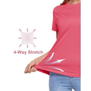 MAGCOMSEN Women's UV Protection Workout T-Shirts