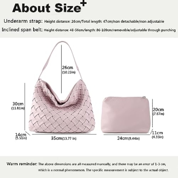 JINMANXUE Women Boston Bag - Vegan Leather Fashion Handbag