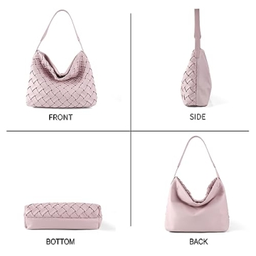 JINMANXUE Women Boston Bag - Vegan Leather Fashion Handbag