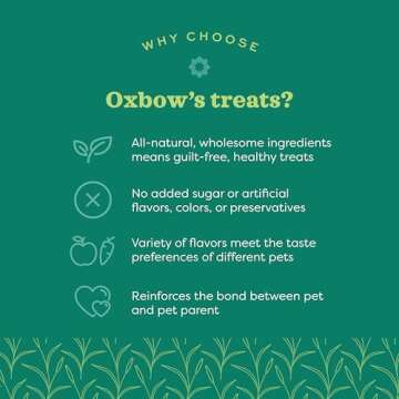 Oxbow Animal Health Simple Rewards Baked Treats with Bell Pepper, 3 oz
