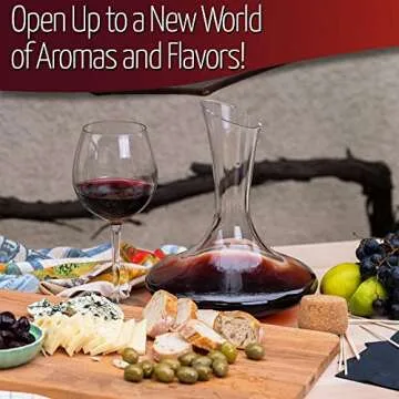 Elegant Wine Decanter with Aerator for Perfect Pouring