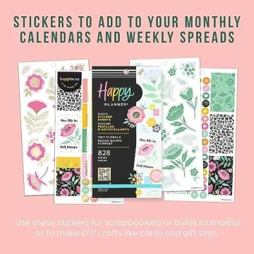 Happy Planner Sticker Pack 828 Multicolor Stickers Tiny Florals
