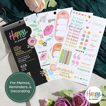 Happy Planner Sticker Pack 828 Multicolor Stickers Tiny Florals