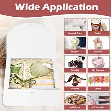 Elegant White Gift Boxes with Lids & Ribbon for Any Occasion