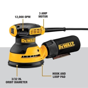 Powerful DEWALT 5-Inch Orbital Sander for Precision Sanding