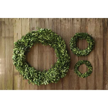 Creative Co-Op Preserved Boxwood Wreath for Indoor Decor