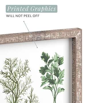Rustic Kitchen Herbs Wall Art Decor for Country Homes