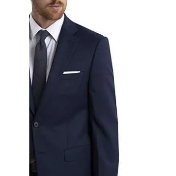 Calvin Klein Men's Slim Fit Suit Separates, Blue Birdseye, 36W x 32L