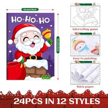 BenLouis Christmas Mini Coloring Activity Books for Kids - Perfect Holiday Classroom Gifts and Party...
