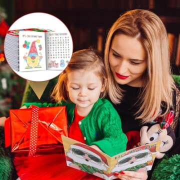 BenLouis Christmas Mini Coloring Books for Kids Holiday Fun