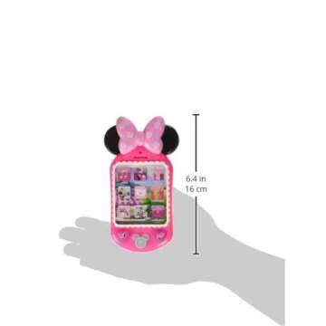 Minnie Bow-Tique Why Hello Pretend Play Cell Phone, Lights and Sounds, Kids Toys for Ages 3 Up by Just Play