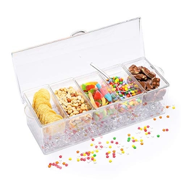 Stylish VWMYQ Condiment Server for Parties and Events