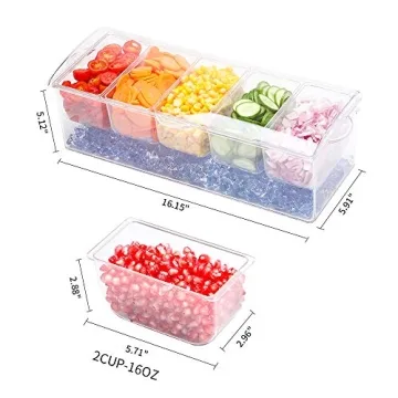 Stylish VWMYQ Condiment Server for Parties and Events