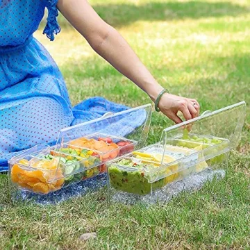 Stylish VWMYQ Condiment Server for Parties and Events