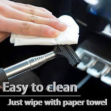 Car Rearview Mirror Wiper with Telescopic Long Rod