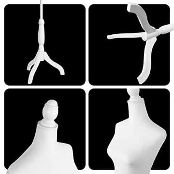 Female Dress Form Mannequin with Adjustable Stand - Perfect for Displays