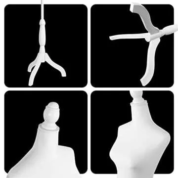 Female Dress Form Mannequin with Adjustable Stand - Perfect for Displays