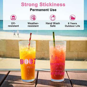 Pink Permanent Vinyl - Pink Adhesive Vinyl Roll for All Cutting Machine, Permanent Outdoor Vinyl 12" x11FT for Decor Sticker, Car Decal, Scrapbooking, Signs, Glossy & Waterproof