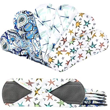 Eco-Friendly 7pcs Reusable Sanitary Pads Set