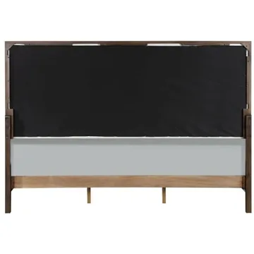 Stylish Acme Carena Wooden Bed in Light Gray and Brown