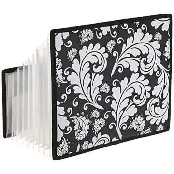 Advantus Storage Studios Projections Sticker Stadium Storage, 11.25 x 8 x 13.375 Inches, Black and White (CH92651)